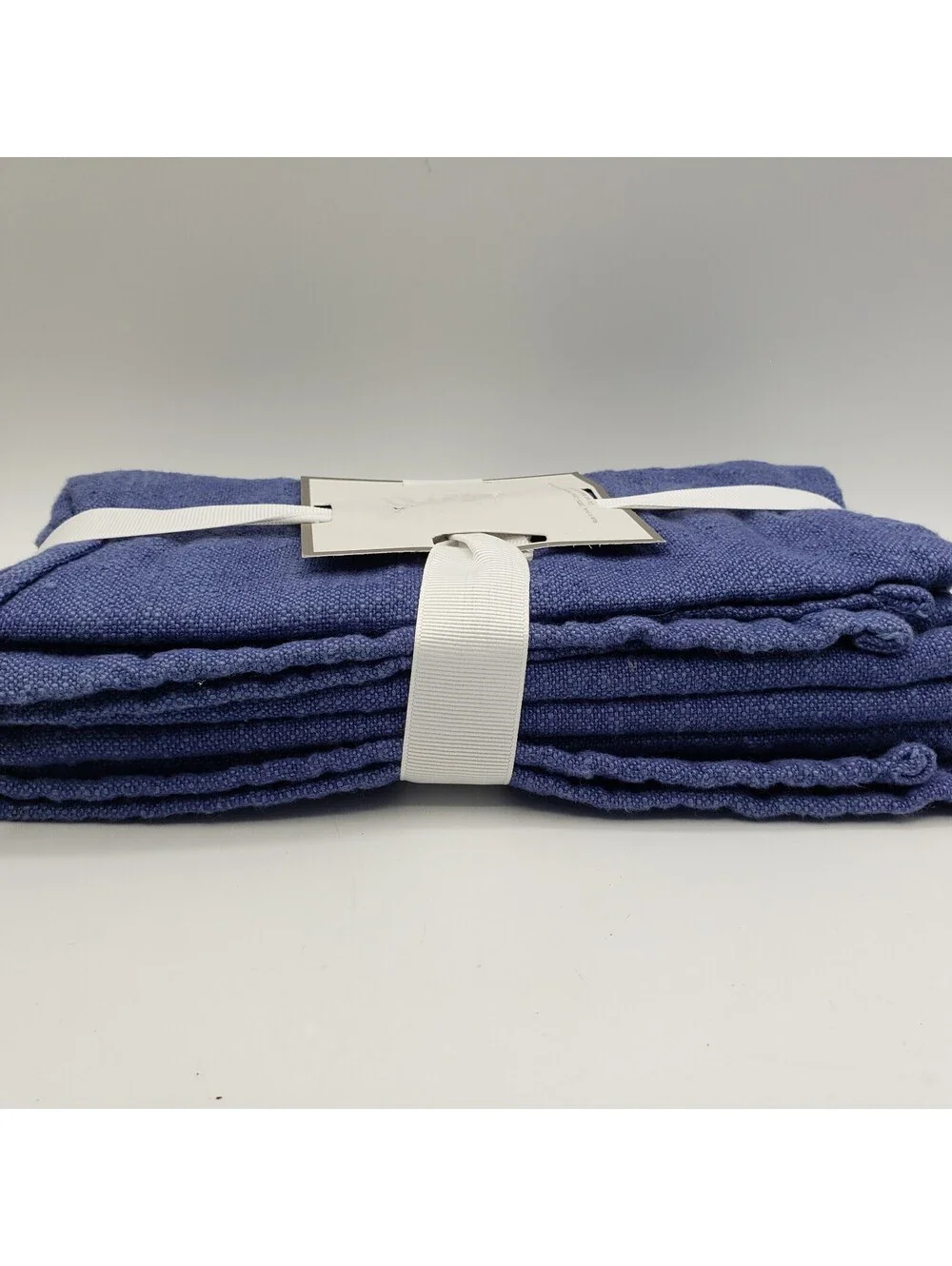 New Denim Blue Cotton Napkins Set of 4 Storehouse Table Linens 18x18